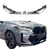Front Bumper Lip Spoiler Splitter Diffuser Compatible For BMW 6 Series X6 G06 LCI M Sport 2023 2024 2025 ABS Body Kits Tuning(Glossy black) view 2