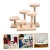 Alipis Wooden Display Stand Holder Action Figure Stand Desktop Display Rack Sturdy Space-saving Design view 3