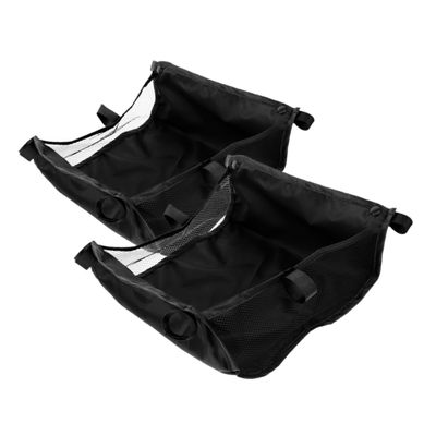 Alipis 2pcs Stroller Organizer Bag Multi-Functional Storage for Milk Bottles Easy to Hang Under Stroller Basket Net Design for Parents The Go