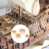 20 Pack Model Ship Pulleys, Wooden Small Model Ship Pulleys for Classic Sailing Vessel Models, Model Ship Building Accessories (5mm) view 3