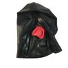 Full Cover Latex Hood Rubber Mask with Red Gag Eyes Open Mesh Hole Club Wear Cosplay (L) view 4