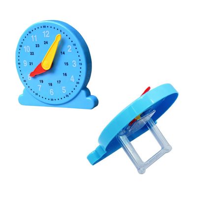 CORHAD Educational Clock Blue Teaching for Early Learning Montessori Inspired Time Recognition Ideal Clock for Learning Numbers and Time Concepts Not Stand Alone