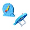 CORHAD Educational Clock Blue Teaching for Early Learning Montessori Inspired Time Recognition Ideal Clock for Learning Numbers and Time Concepts Not Stand Alone view 1