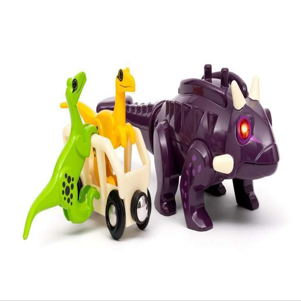 BRIO World 36082 Dinosaur Attack Set | Train & Dinosaur-Themed Playset for Kids Aged 3 Years Up