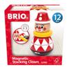 BRIO 30490 Magnetic Stacking Clown Toy for Toddlers from 12 Months view 2