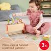 Fisher-Price Wood Pretend Play Toy Tiny Garden Caddy, 12-Piece Set with Wooden Tools & Plants for Preschool Kids Ages 3+ Years (Amazon Exclusive) view 2