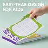 Dotimo Travel Games for Kids Ages 3+, 90-Page Activity Book with Hangman & 5 Classic Games, Screen-Free Road Trip Essentials, 6"x9" Tear-Out Sheets view 2