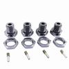 17mm Metal Wheel Hex Hub Tire Adapter Nut Set Of 4 Compatible With 5mm Compatible 1/10 Scale RC Car Models(SILVER) view 2