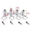 17mm Metal Wheel Hex Hub Tire Adapter Nut Set Of 4 Compatible With 5mm Compatible 1/10 Scale RC Car Models(SILVER) view 3