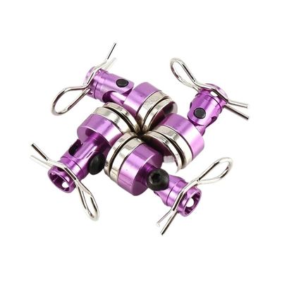 UMTSGYNU 4pcs Invisible Fixed Mount Clips Compatible with 1/10 D110 Drift RC Car Body Posts(Purple)