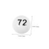 GLSTOY Numbered Lottery Balls 75 Pack Plastic White for Party Game Night view 2