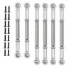 Compatible With 1/10 2WD Series Axe AMP RC Car Upgrade Parts 6 Pieces Link Rod Pull Rod Set(TITANIUM) view 1