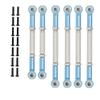 Compatible With 1/10 2WD Series Axe AMP RC Car Upgrade Parts 6 Pieces Link Rod Pull Rod Set(TITANIUM) view 3