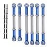 Compatible With 1/10 2WD Series Axe AMP RC Car Upgrade Parts 6 Pieces Link Rod Pull Rod Set(TITANIUM) view 4