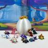 12pcs 3D Printed Axolotl with Egg, Articulated Multi Color Fidget Axolotl, Tiny Mini Animal Gift Idea, Birthday Party Decorations, Cake Toppers MA001-SET123-HE view 2