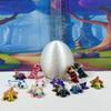 12pcs 3D Printed Axolotl with Egg, Articulated Multi Color Fidget Axolotl, Tiny Mini Animal Gift Idea, Birthday Party Decorations, Cake Toppers MA001-SET123-HE view 3