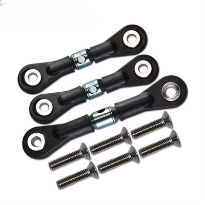 Compatible With TT-02 TT-02T 1/10 RC Car Upgrade Parts 3 Pieces Steering Link Rod Servo Rod(LIGHT GREY)
