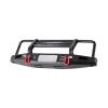 equlup RC Bumper Metal Front Bumper with Tow Hooks Adjustable RC Car Upgrade Part Metal Bumper Fit for SCX10 1/10 RC Crawler Car view 4