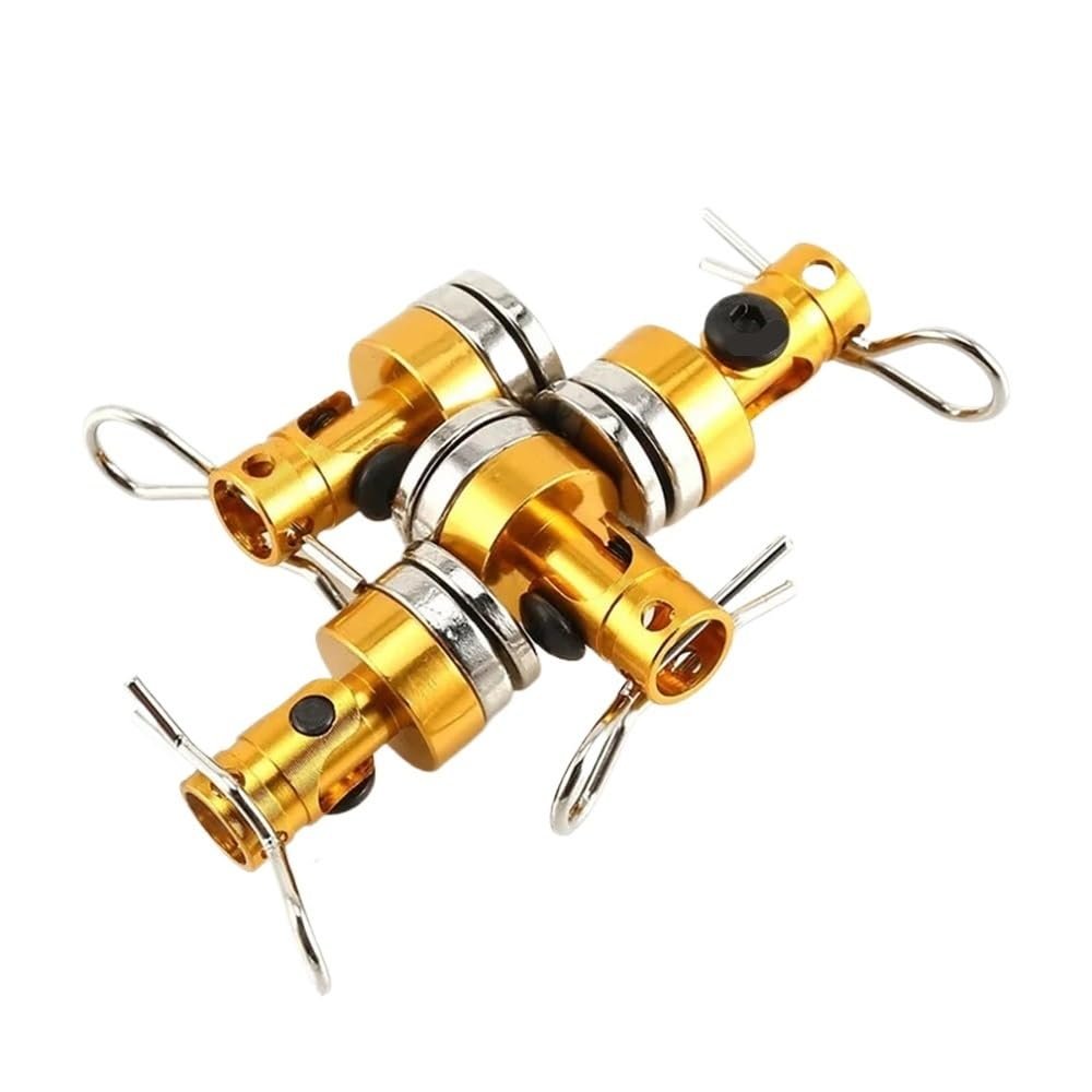4pcs Invisible Fixed Mount Clips Compatible with 1/10 D110 Drift RC Car Body Posts(Gold)