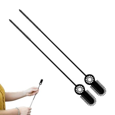 2 Pack Straw Cleaner Brush and Cup Lid Cleaning Brush, Bendable Multifunctional Long Straw Cleaning Brush for Cleaning Straws, Drink Lid, Baby Bottle Caps