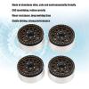 4Pcs 1.9in Beadlock Wheel Rims Crawler Wheel Hub RC Aluminium Alloy Crawler Car Rims for Axial SCX10 90046 1/10 RC Accessories Upgrades (Black Gold) view 4