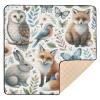 Kigai Cute Animals Baby Play Mat for Floor and Playpen 50x50 inch Non-Slip Baby Activity Playmat Waterproof Foldable Crawling Mat for Infants Toddlers view 1
