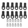 12pcs RC Short Rod Ends with Hollow Balls Aluminum ie Rod End Ball Joint RC Car Part Fit for traxxas 1/10 EREVO RC Upgrades view 1