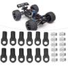 12pcs RC Short Rod Ends with Hollow Balls Aluminum ie Rod End Ball Joint RC Car Part Fit for traxxas 1/10 EREVO RC Upgrades view 3