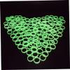 CALLARON 100pcs Glow- Dark Luminous Ring Plastic Finger Decoration Bachelorette Party Favor Ring for Women Jewelry view 4