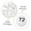 HOOTNEE 75pcs Raffle Games Essential Plastic Lottery Balls Numbered Party Game Balls Fade-Resistant for Use view 4