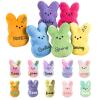 2025 Personalized Easter Bunny Plush Toy Easter Basket Stuffer Custom Name Peeps Plush Bunny Boys Girls Easter Gift Party Swap Gift view 1
