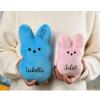 2025 Personalized Easter Bunny Plush Toy Easter Basket Stuffer Custom Name Peeps Plush Bunny Boys Girls Easter Gift Party Swap Gift view 4
