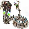 3D Metal Puzzles for Adults, Snake Model Kit 1000 PCS Mechanical Steampunk Animal Model, DIY Assembly Kit to Build, 3D Jigsaw Puzzle Desk Ornament Kit Craft Toys view 3