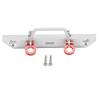 1/24 RC Aluminum Alloy Metal Front Bumper Bumper Accessories with Tow Hook for Axial SCX24 90081 RC Crawler Car Upgrades (Silver) view 1