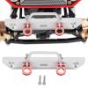 1/24 RC Aluminum Alloy Metal Front Bumper Bumper Accessories with Tow Hook for Axial SCX24 90081 RC Crawler Car Upgrades (Silver) view 2