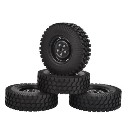 4PCS 1.9" Rubber Crawler Tires Compatible With 1/10 RC Rock Vehicles Upgrade Parts(5500017)