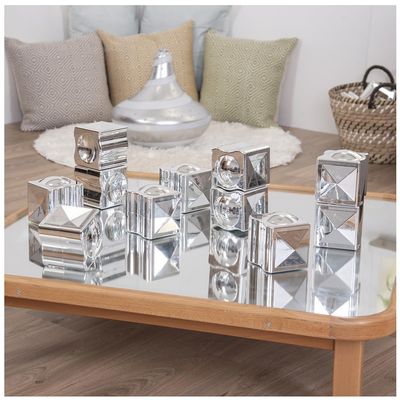 12pcs Metallic Distorting Mirror Construction Set