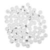 VICASKY Bingo Balls Only Ball Replacement Entertainment Plastic White Machine Tickets Game Boards Raffle Numbers 1-75 Numbered Mini Small 75pcs Props Easy to Find No Fading Lightweight view 1