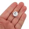 VICASKY Bingo Balls Only Ball Replacement Entertainment Plastic White Machine Tickets Game Boards Raffle Numbers 1-75 Numbered Mini Small 75pcs Props Easy to Find No Fading Lightweight view 2
