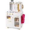 Costzon Kids Kitchen Playset, Pretend Play Kitchen with Pull-Out Faucet, Sink, Stoves, Telephone, Microwave, Oven, Dish Rack and Accessories, Toy Kitchen for Toddlers, Gift for Boys Girls Age 3+ view 1
