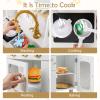 Costzon Kids Kitchen Playset, Pretend Play Kitchen with Pull-Out Faucet, Sink, Stoves, Telephone, Microwave, Oven, Dish Rack and Accessories, Toy Kitchen for Toddlers, Gift for Boys Girls Age 3+ view 2