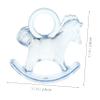 KONTONTY 48pcs Shower Decorations Acrylic Rocking Horse Toys Shower Party Favors Decorative Supplies view 4