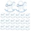 Vaguelly 48pcs Shower Table Decor Diy Transparent Horse Ornaments for Boy Girl Celebrations for Centerpieces and Tabletop Decorations view 1