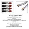 20Pcs RC Shock Damper Ball, Brass Shock Absorber Link Rod Pivot Ball Joint with Rubber O Ring RC Car Rod Ends Ball for SCX24 Crawler Car view 4