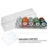 Abaodam 1pc Mahjong Chips Organizer Capacity Storage Box for Chips Five Design for Easy Classification and Organization Material Hollow Lid for Effortless Access view 2