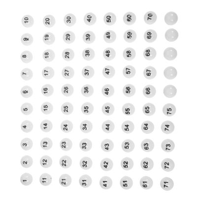 WOONEKY 75pcs Raffle Balls Plastic Lottery Balls Party Game Accessories Resistance