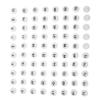WOONEKY 75pcs Raffle Balls Plastic Lottery Balls Party Game Accessories Resistance view 1