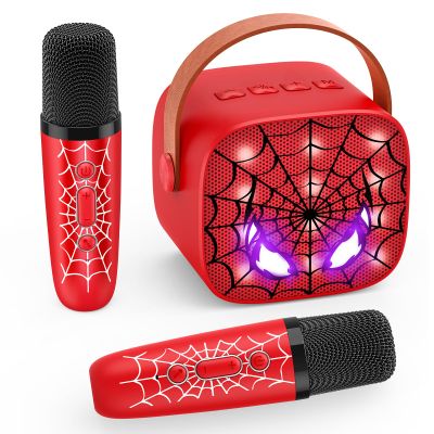 Mini Karaoke Machine with 2 Wireless Karaoke Microphones