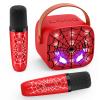 Mini Karaoke Machine with 2 Wireless Karaoke Microphones view 1
