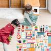 BEUNITONE Felt Story Board Set 59 Pcs Large Home Life Theme Preschool Storytelling Board Pieces for Early Storytelling Felt Flannel Board Story Set for Birthday Gifts Classroom Wall Hanging view 2